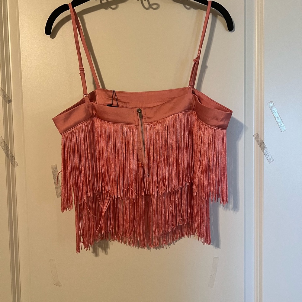 NWT Strut & Bolt Erini Fringe Crop Top - Picture 6 of 10